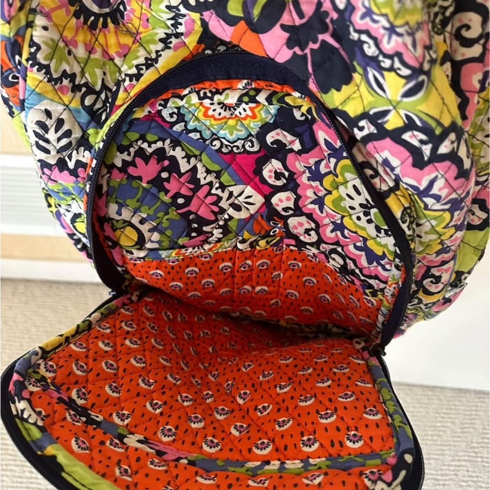 Vera Bradley Rio Cotton Patterned Backpack - Picture 2 of 3